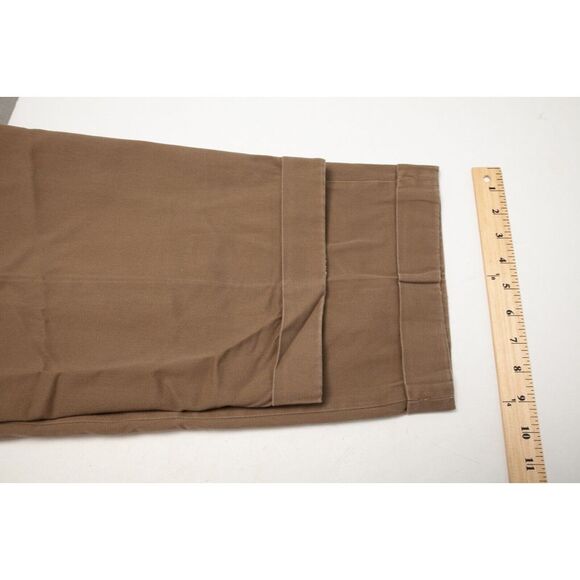 Bills Khakis Pants Mens 38 Actual 36 x 25 Beige Pleated Cuffed Made in USA - Picture 9 of 11